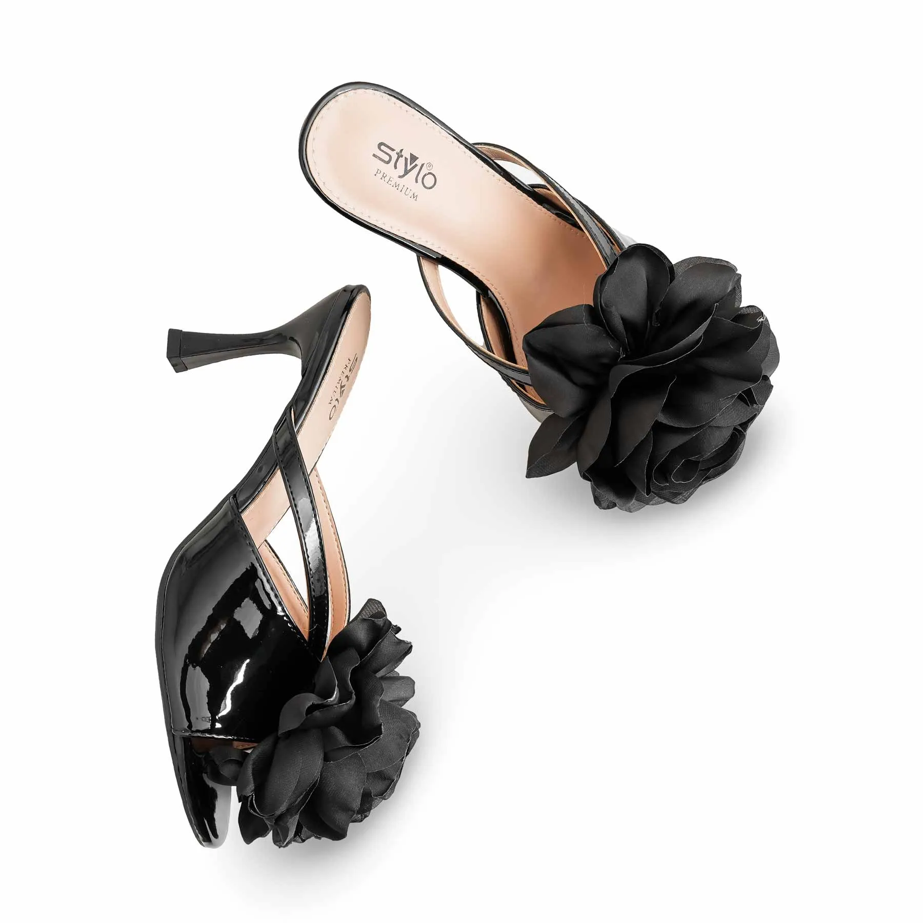 Ballet Slippers Gel Black Formal Slipper For Women FR8299