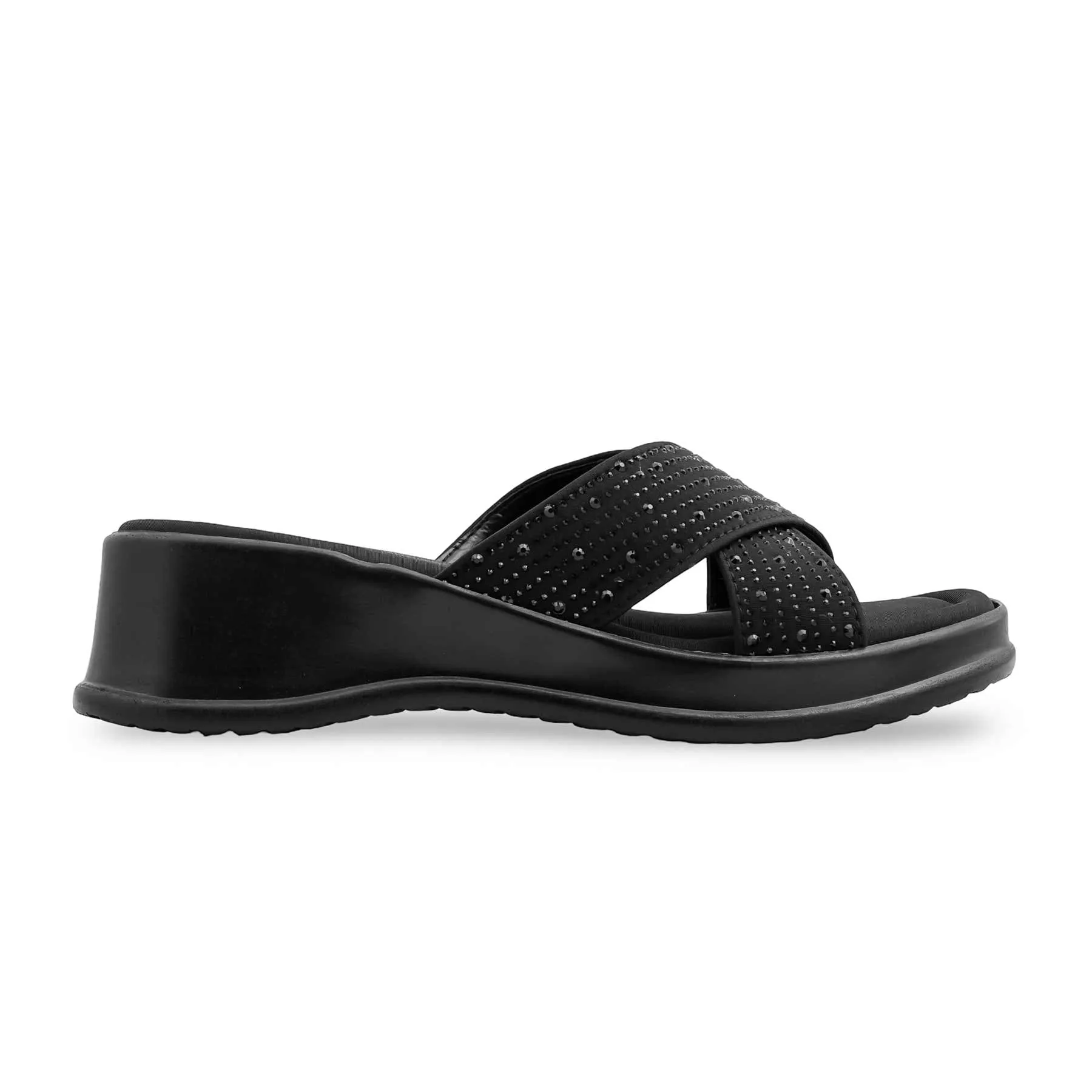 Brand Name Slippers Black Formal Slipper PU0544