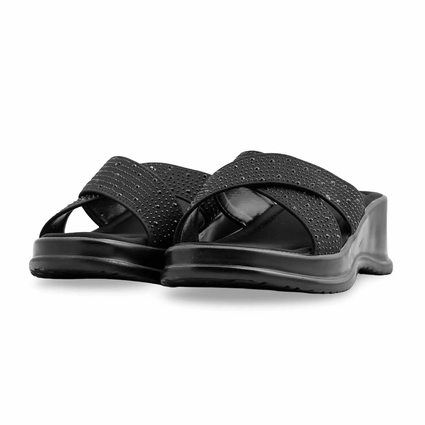 Caveman Slippers Black Formal Slipper PU0544