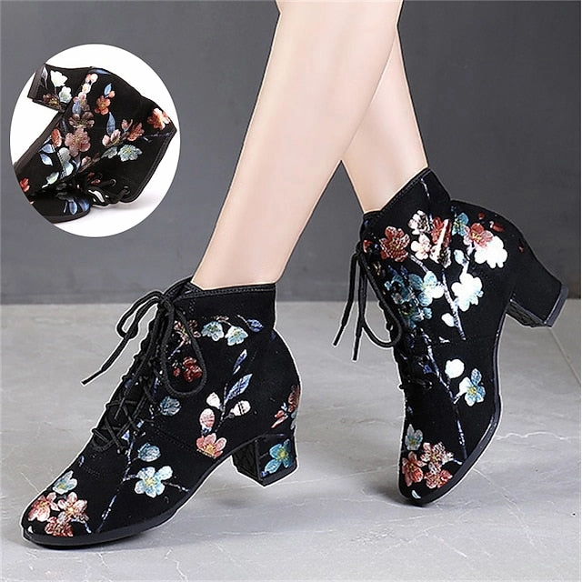 Black Comfortable for Lace-up Women Shoes  Floral Dance Low New Balance Bb80