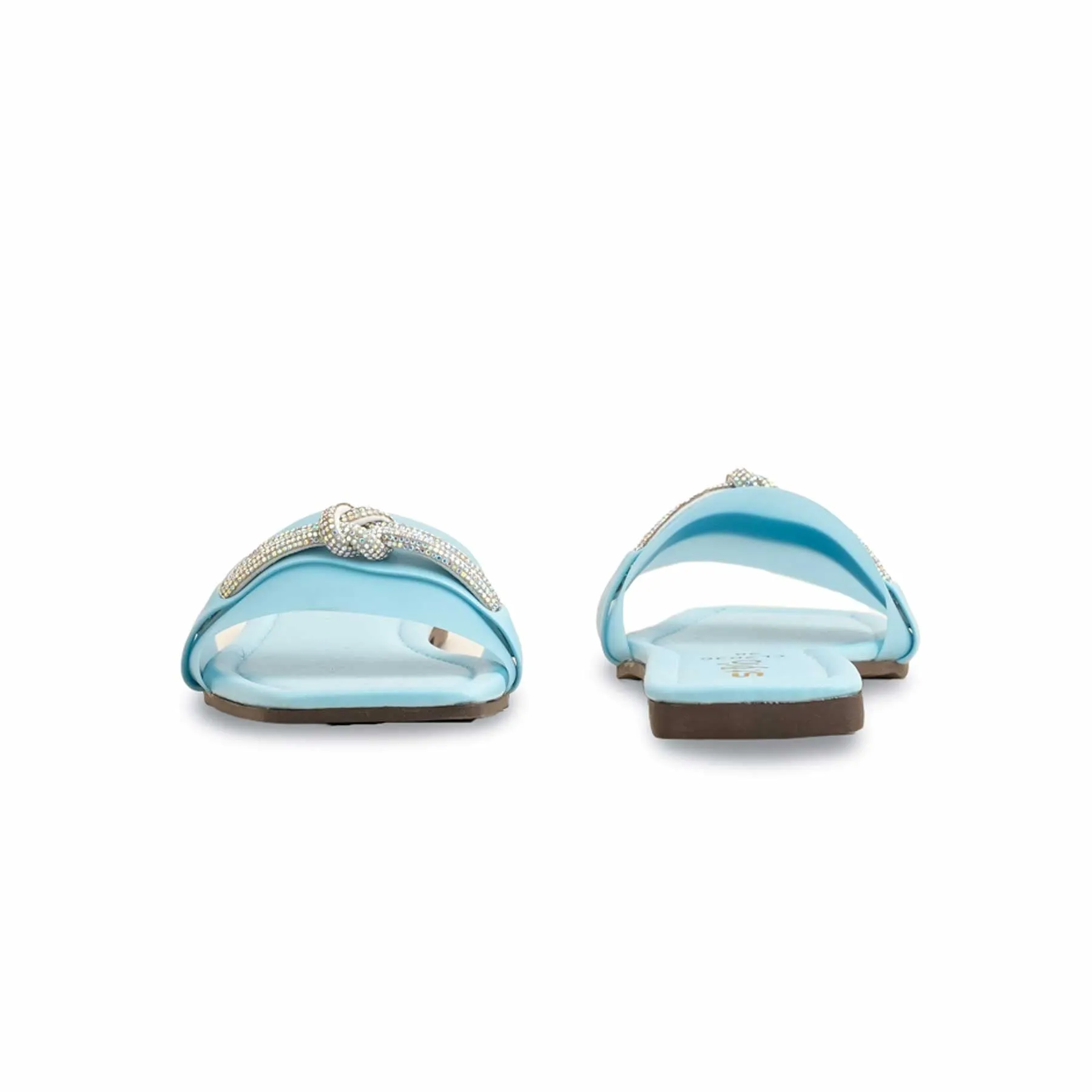 Cinderellas Slippers Blue Casual Slipper For Ladies CL2036