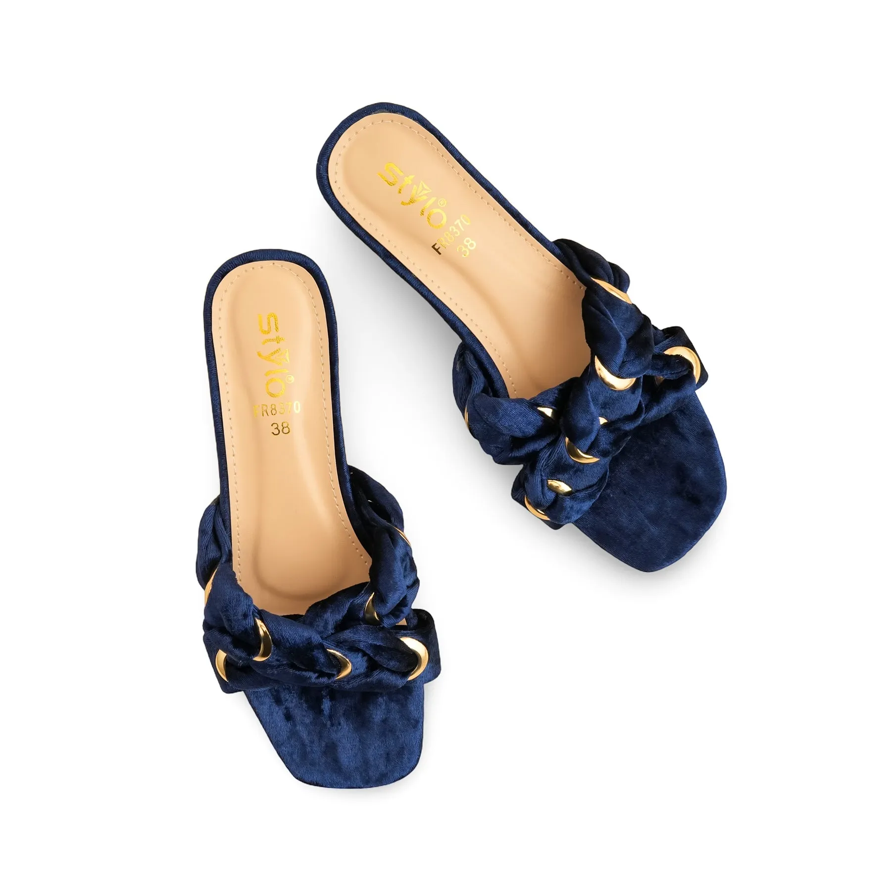 Lemaire Leather Slippers Blue Formal Slipper FR8370