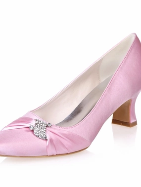 Blue Kitten with Rhinestone Satin Bow Women's Royal Heels Tenis New Balance Mujer Blancos