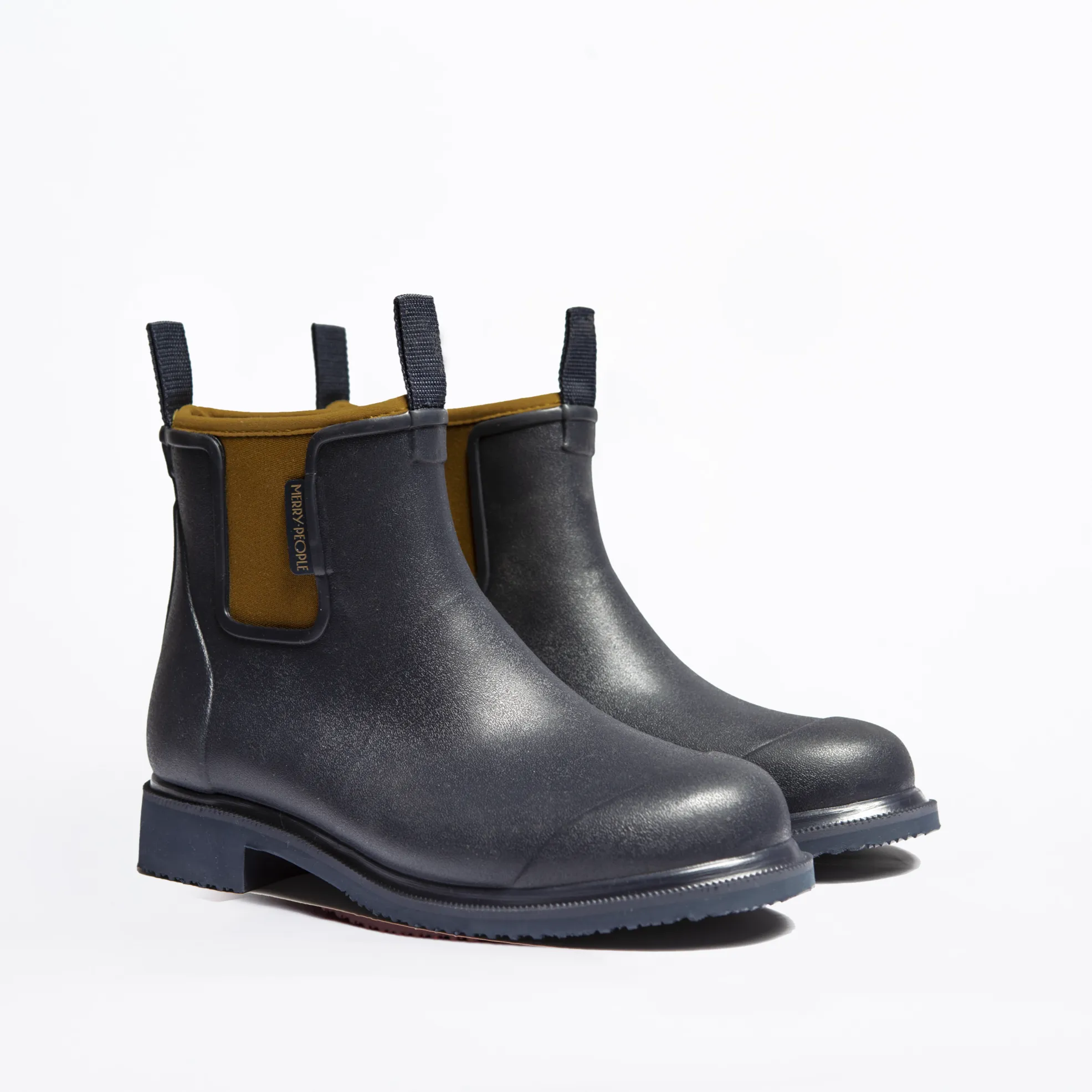 Bobbi Wellington Boot - Oxford Blue and Tan Custom Boots