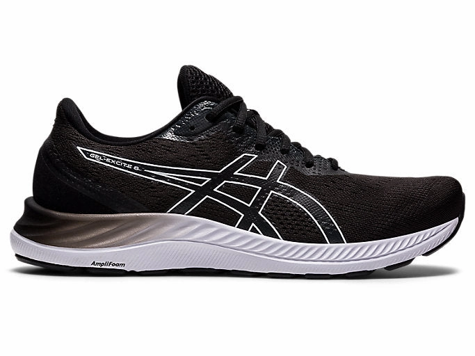 Men's Asics Gel-Excite 8, Black/White, 11 D Medium Asics Ex89 Sportstyle Shoes