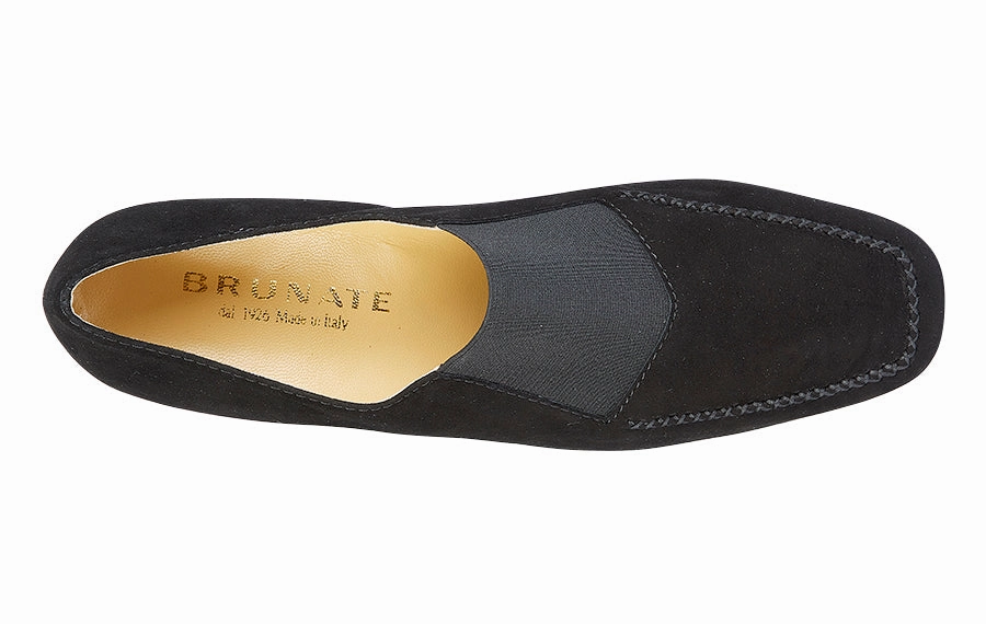 Br Band Black Suede Emporio Armani Loafers