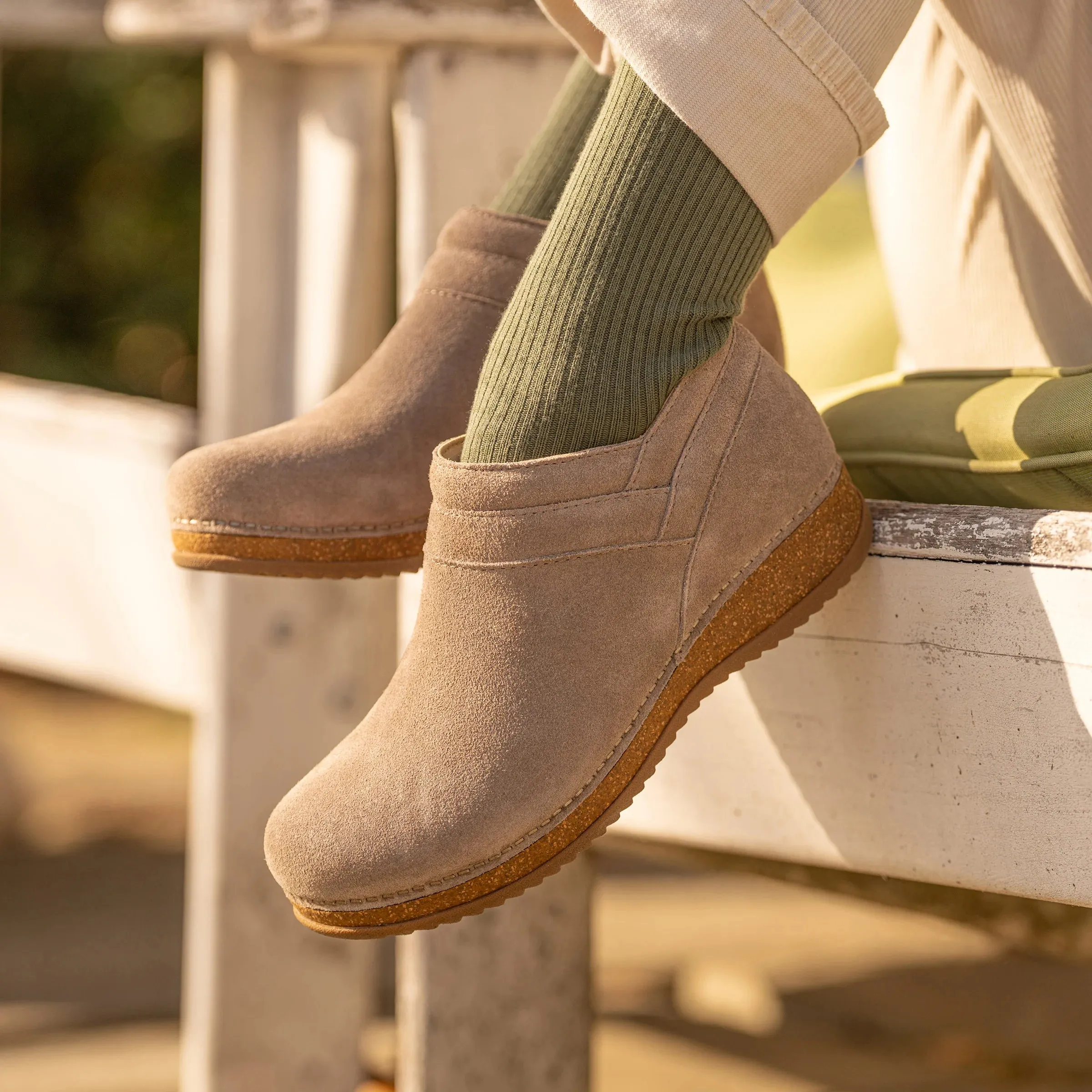 Synthetic Fur Boots DANSKO MURIEL - TAUPE SUEDE