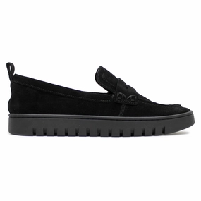 Vionic Uptown Suede Women's Black Boat Shoes Suicoke Loafers