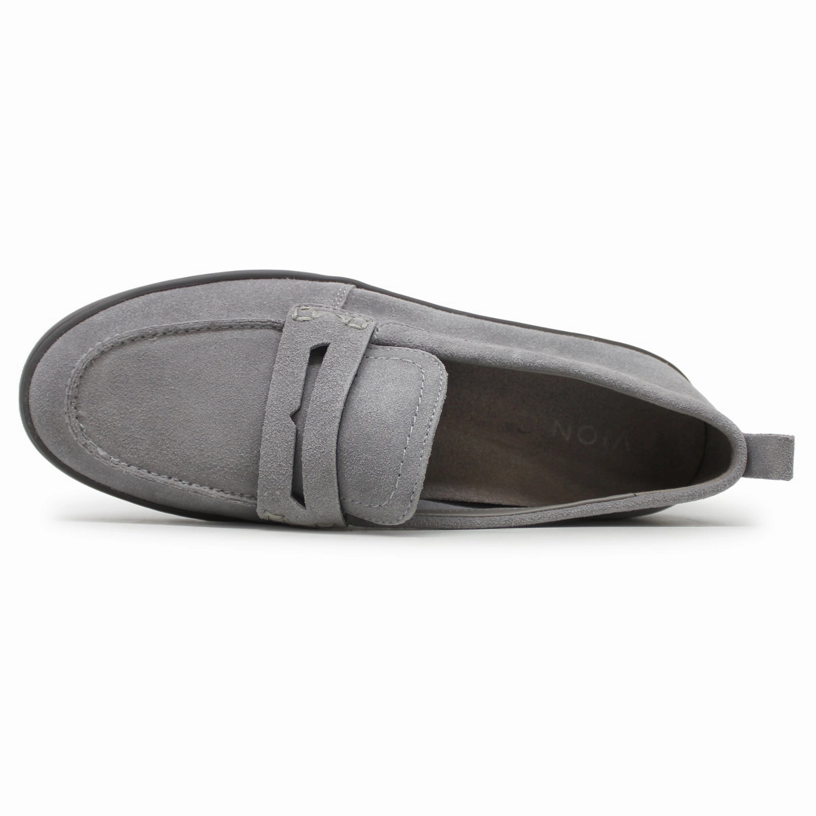 Office Loafers Vionic Uptown Suede Women's Slip On Light Grey Shoes