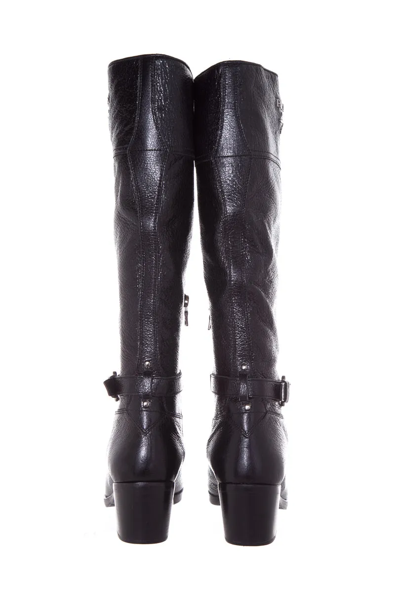 Prada Black Western Tall Boots SZ 38 Boots Waterproofing