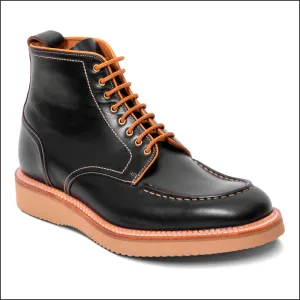 Cop Boots Barker Indiana - Black Waxy Calf Boot.