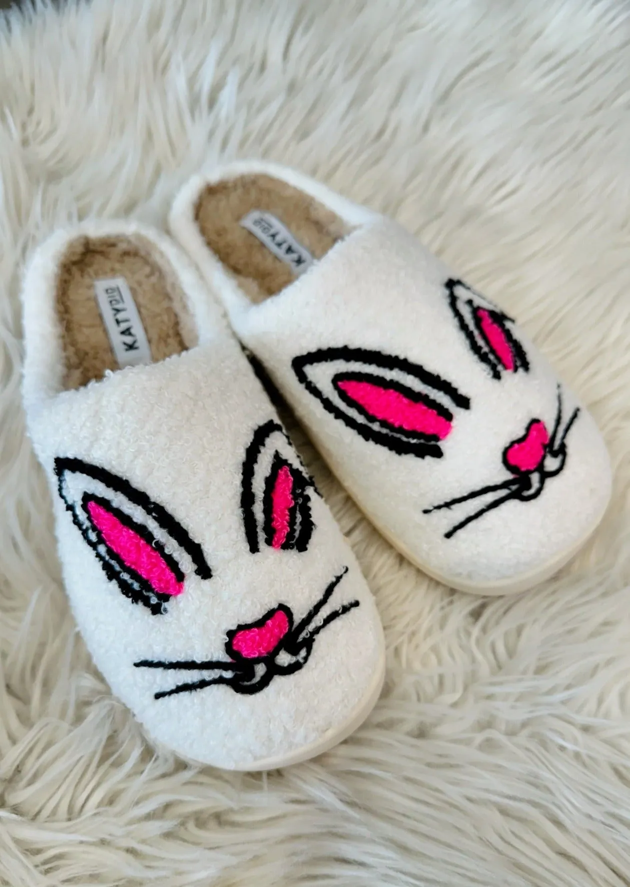 Ski Slippers Bunny Face Slippers
