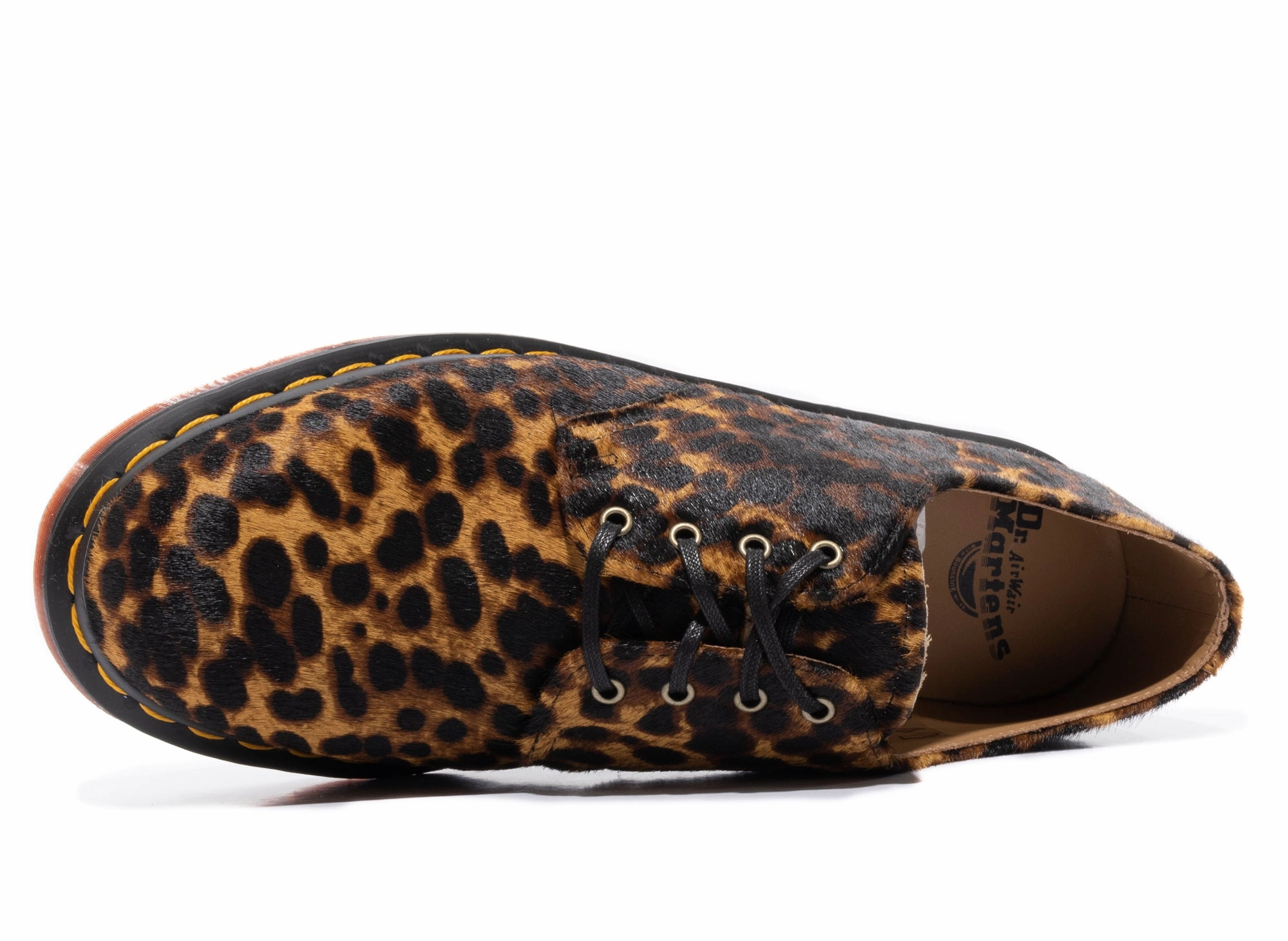 Dr. Martens Smiths Hair On Leopard Print Girls School Brogues