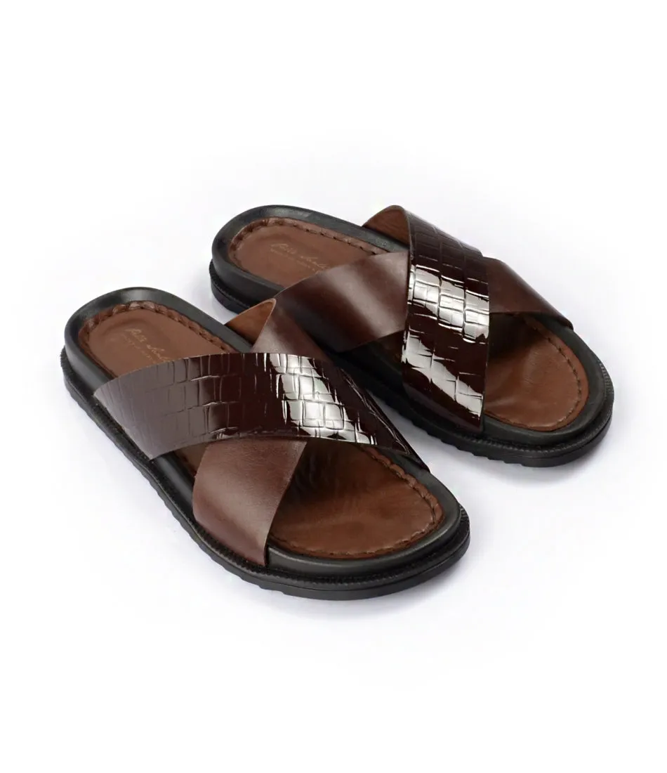 Milano Leather Slippers - Brown South Park Cartman Slippers