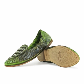 13/51 - Pitone Verde Loafers Bread Cranberry