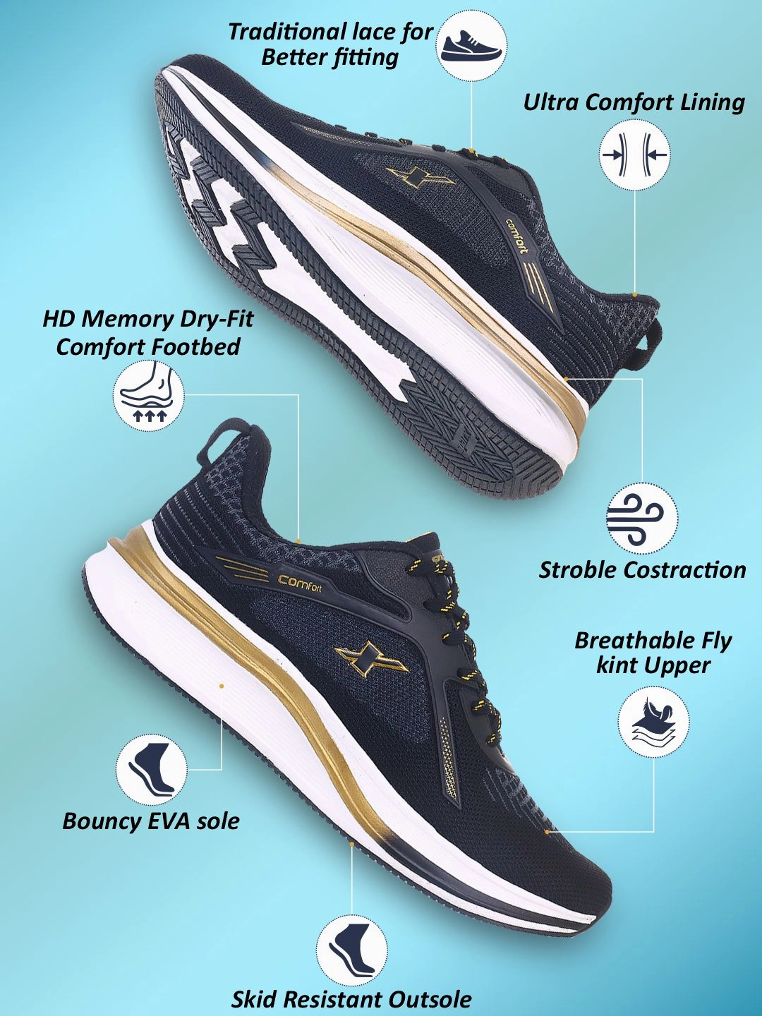 Sparx Shoes for Men SM 1060 Platform Brogues Uk