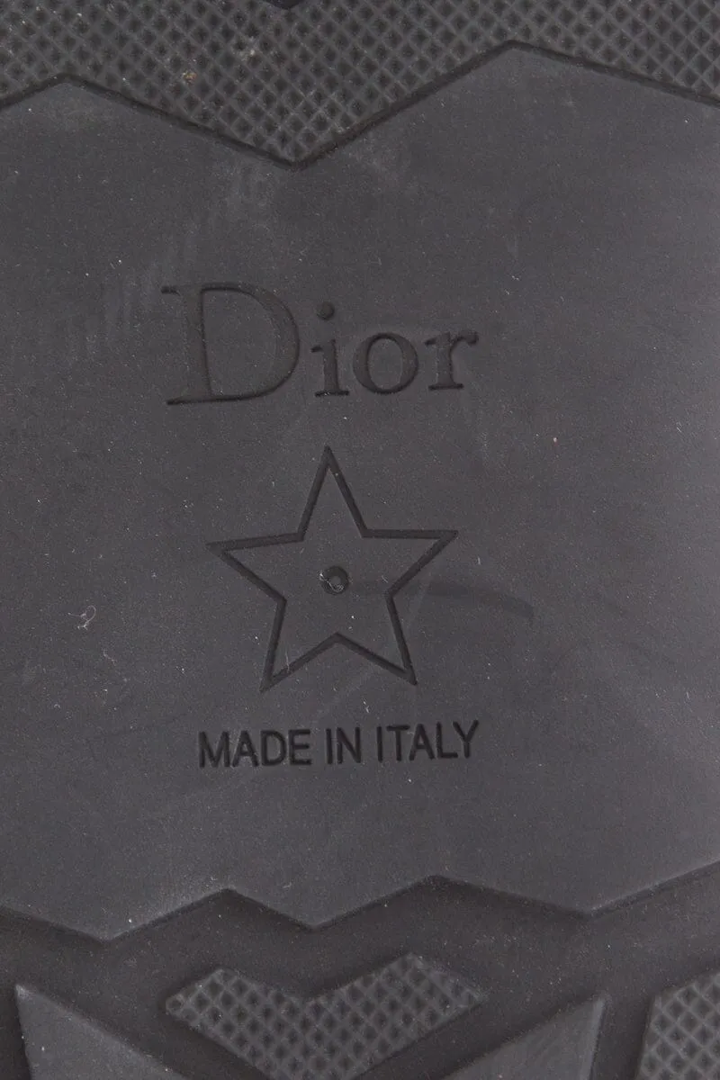 Christian Dior Ground Black Rubber Boots SZ 38 Tan Chelsea Boots Uk