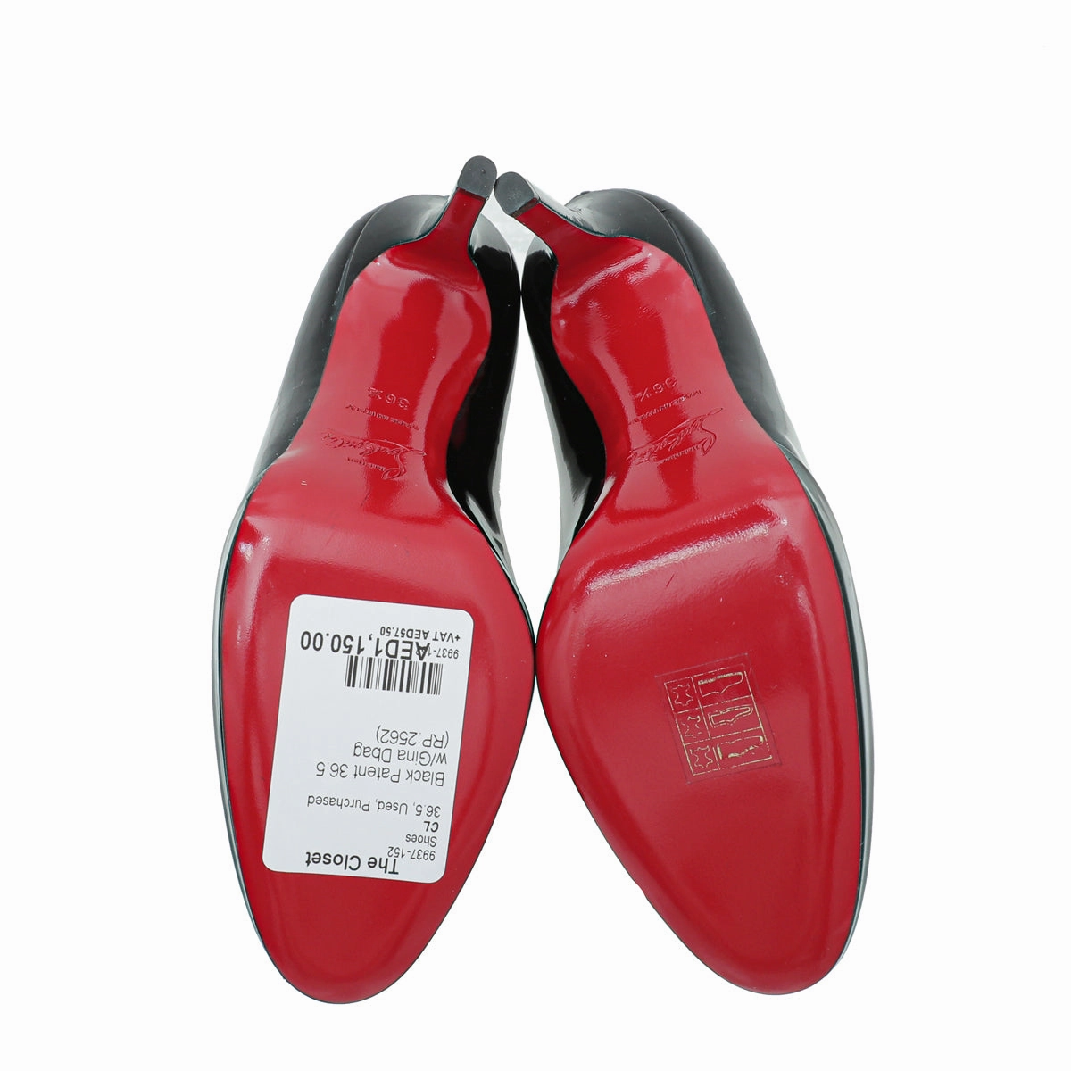 New Balance Men's 580 Christian Louboutin Black New Simple Pump 36.5