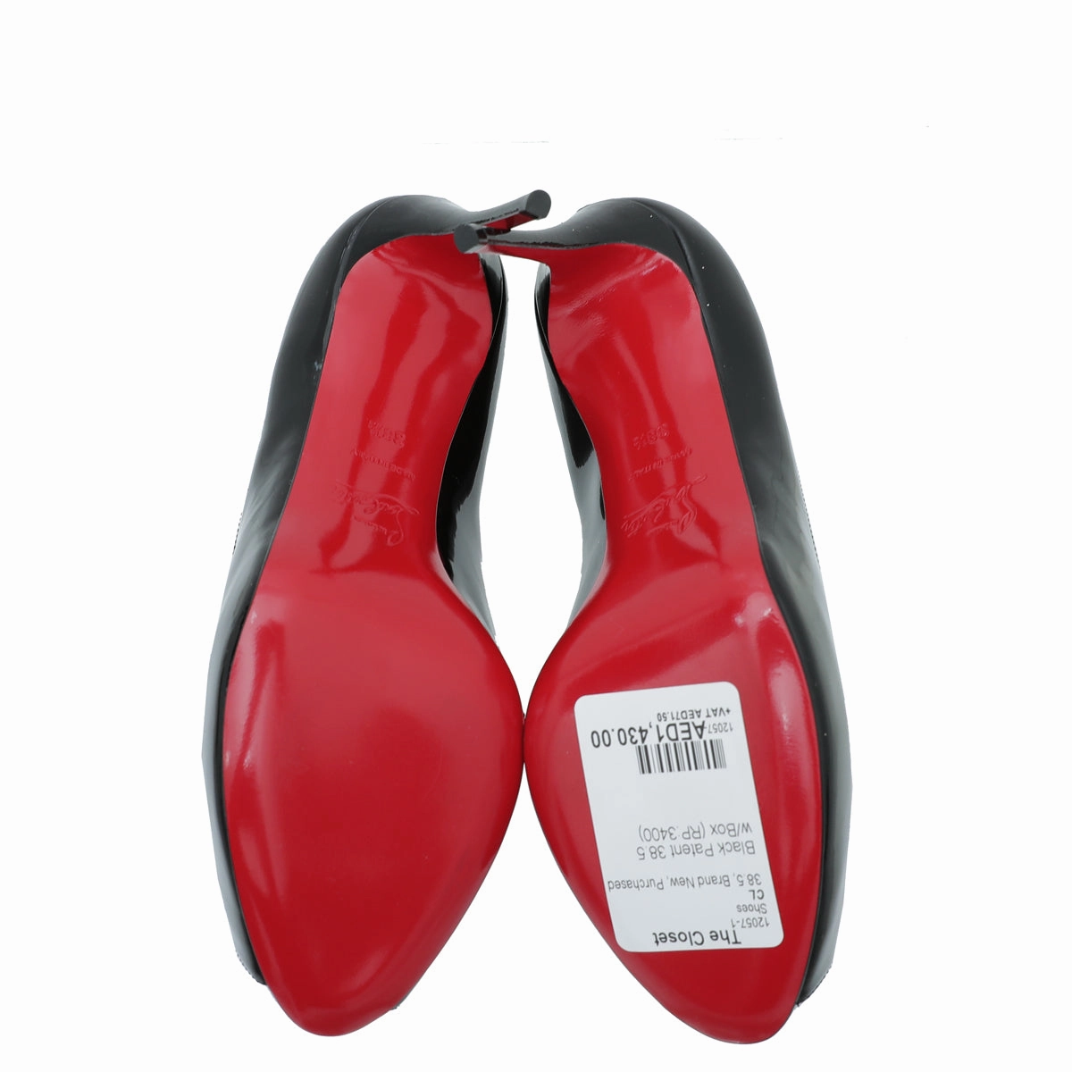 New Balance Loafer Christian Louboutin Black New Very Prive 100 Pumps 38.5