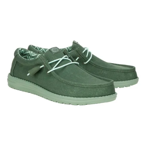 Wally Stretch Canvas - Duck Green/Iceberg Green Lace Up Sports Shoes