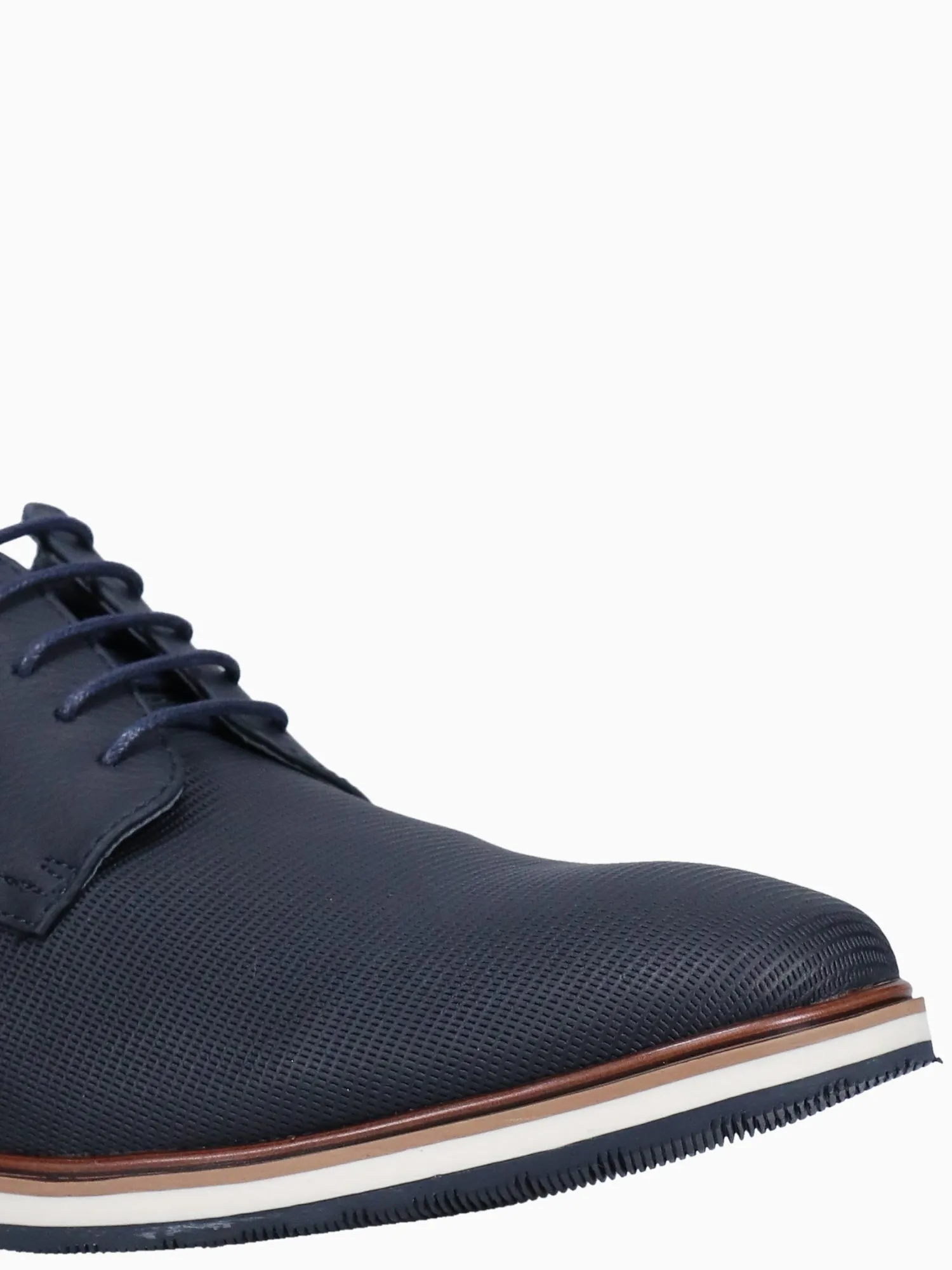 Cid Ld3595l5391 Navy Embossed Nbk Capitol Plain Toe Canvas Oxfords