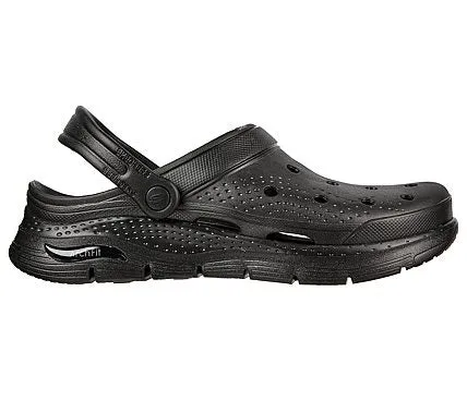 SKECHERS ARCH FIT - VALIANT - 243160 - BBK Lace Up Shoes With Heels