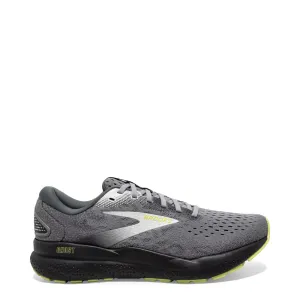 Casual Oxfords Shoes Brooks Men's Ghost 16 Sneaker in Primer/Grey/Lime