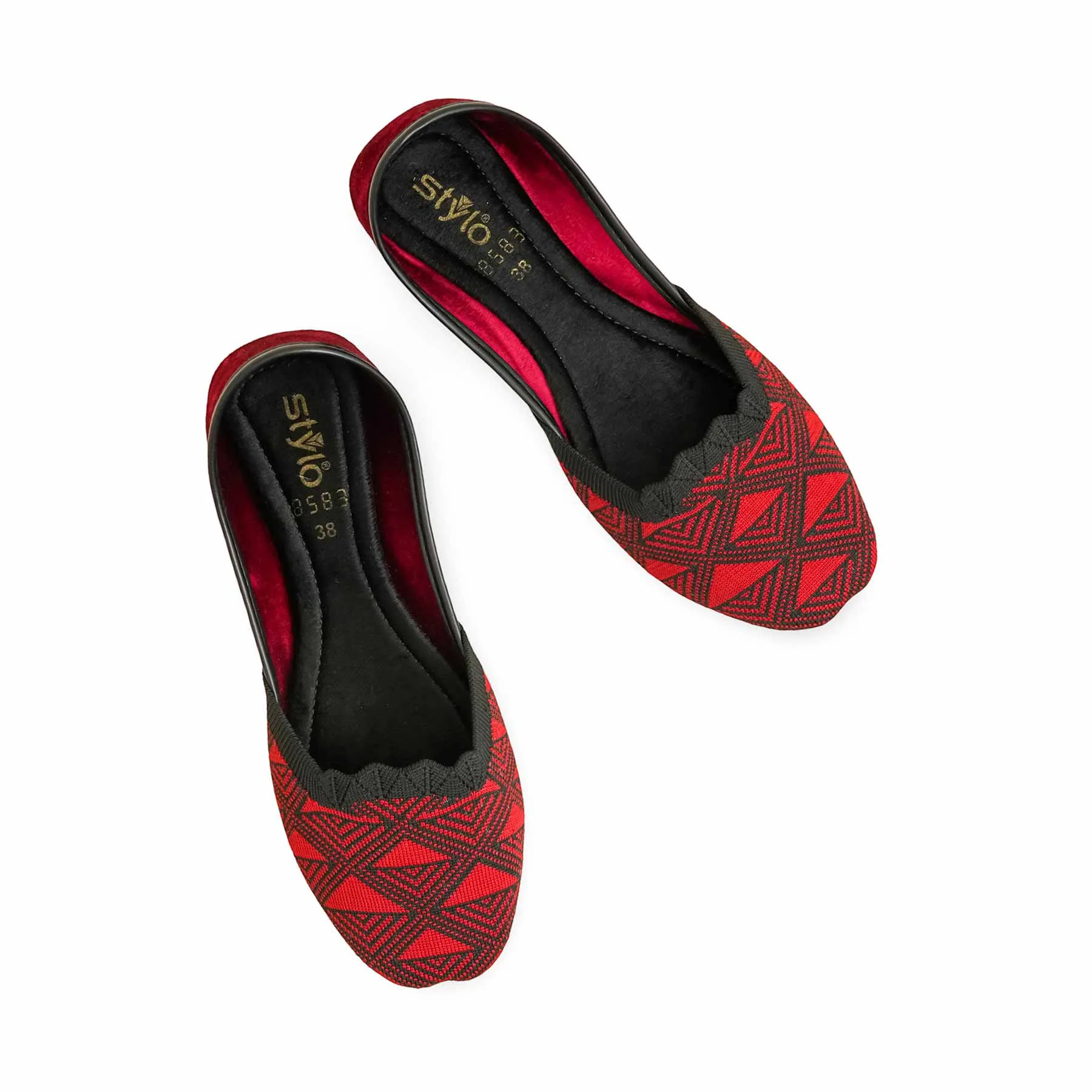 Maroon Casual Khusa EC8583