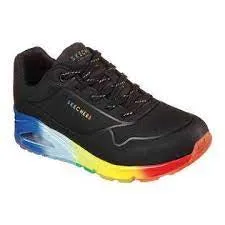 SKECHERS UNO - RAINBOW SOULS - 155134 - BKMT Lace Up Boots