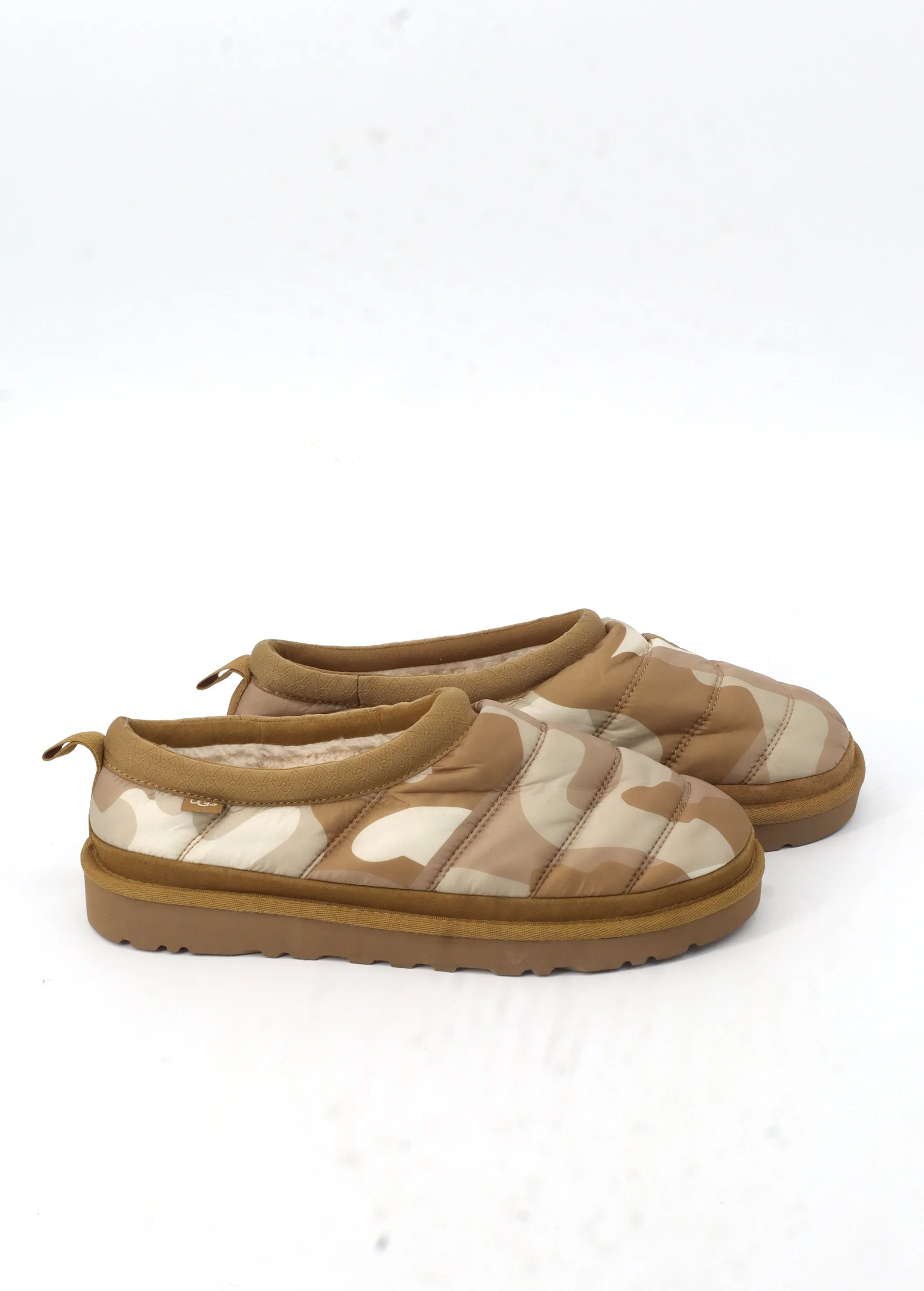 Mesh Slippers Men's Printed Slippers,Beige