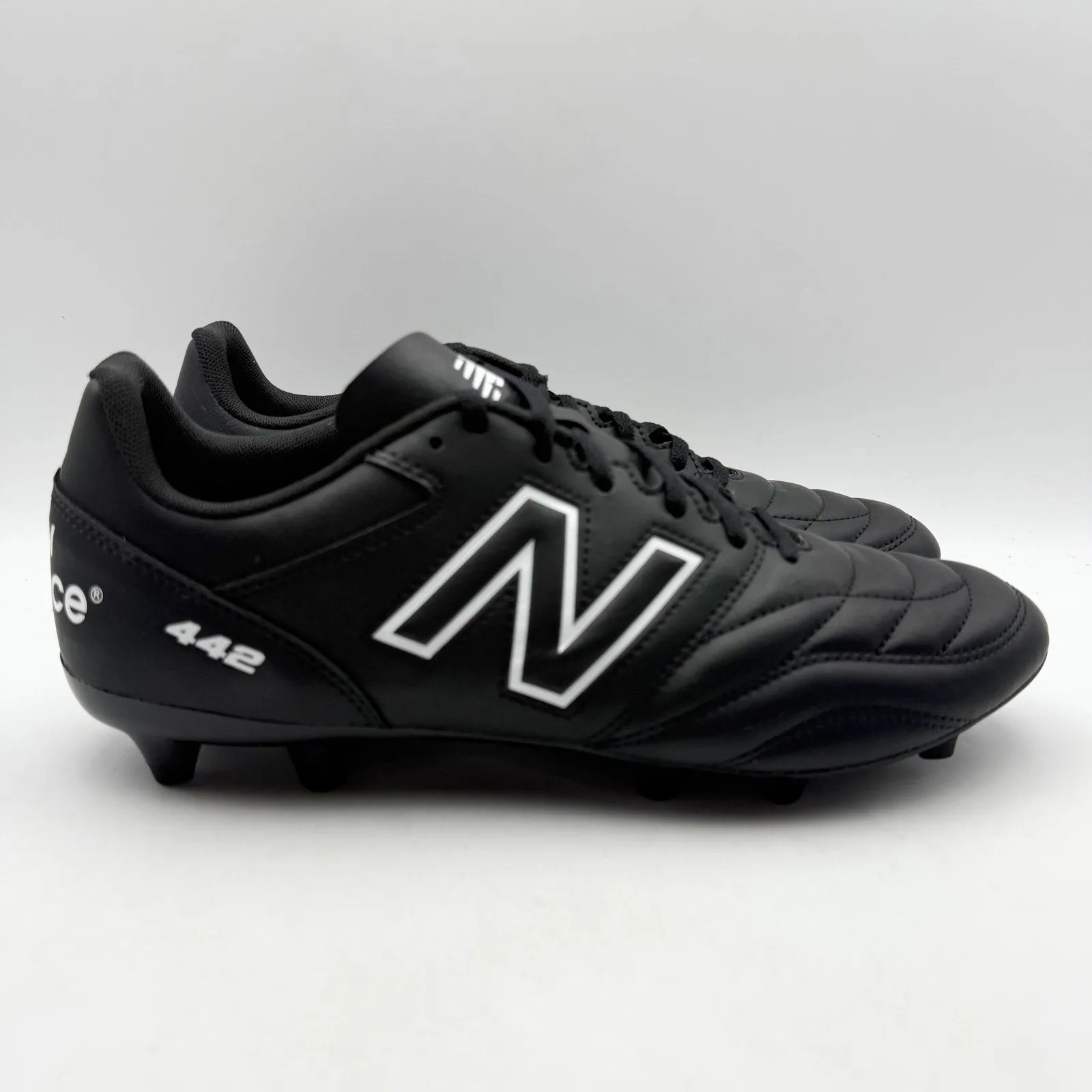 Recycled Soccer Cleats New Balance Boys 442 V2 Academy FG Soccer Cleats US 4 Wide Black Athletic NIB