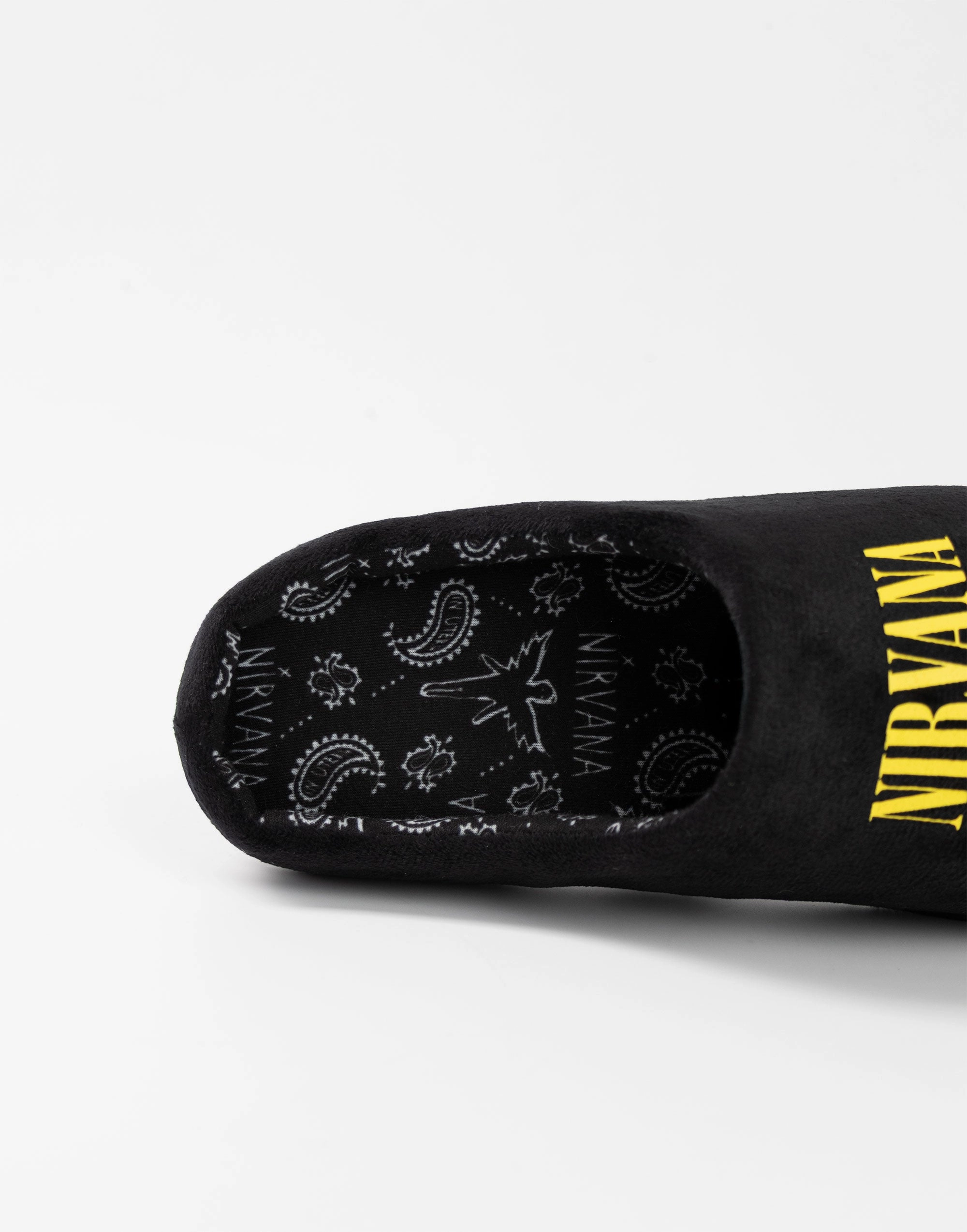 Nirvana Logo Unisex Black Mule Slippers Sam Slippers