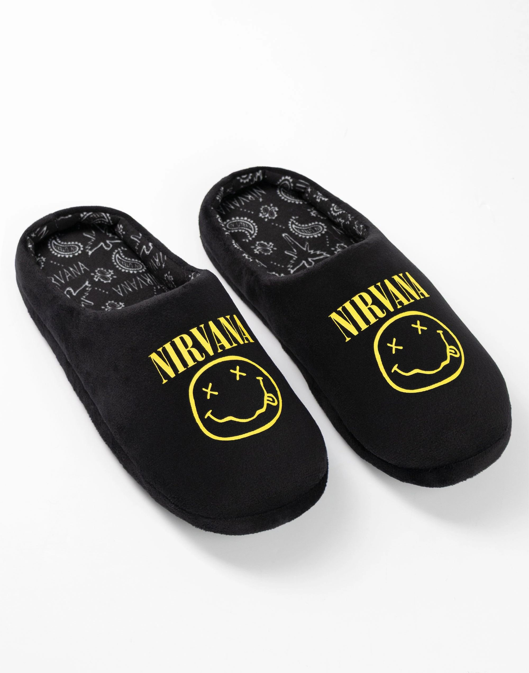Nirvana Logo Unisex Black Mule Slippers Temple Slippers Lds