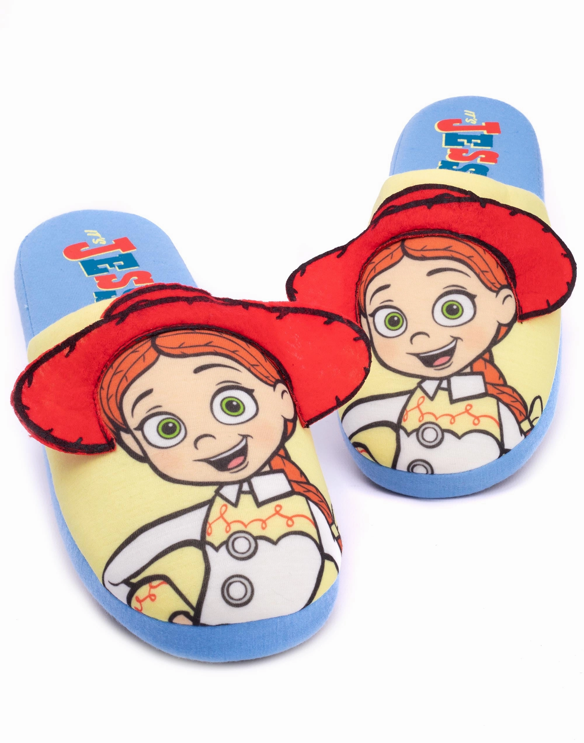 Leather Driving Slippers Disney Pixar Toy Story Jessie Womens Blue 3D Slippers