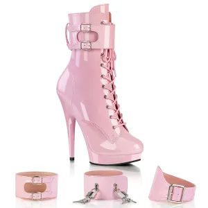 Sultry-1023 Baby Pink Patent/Baby Pink, 6" Heel Jack Boots