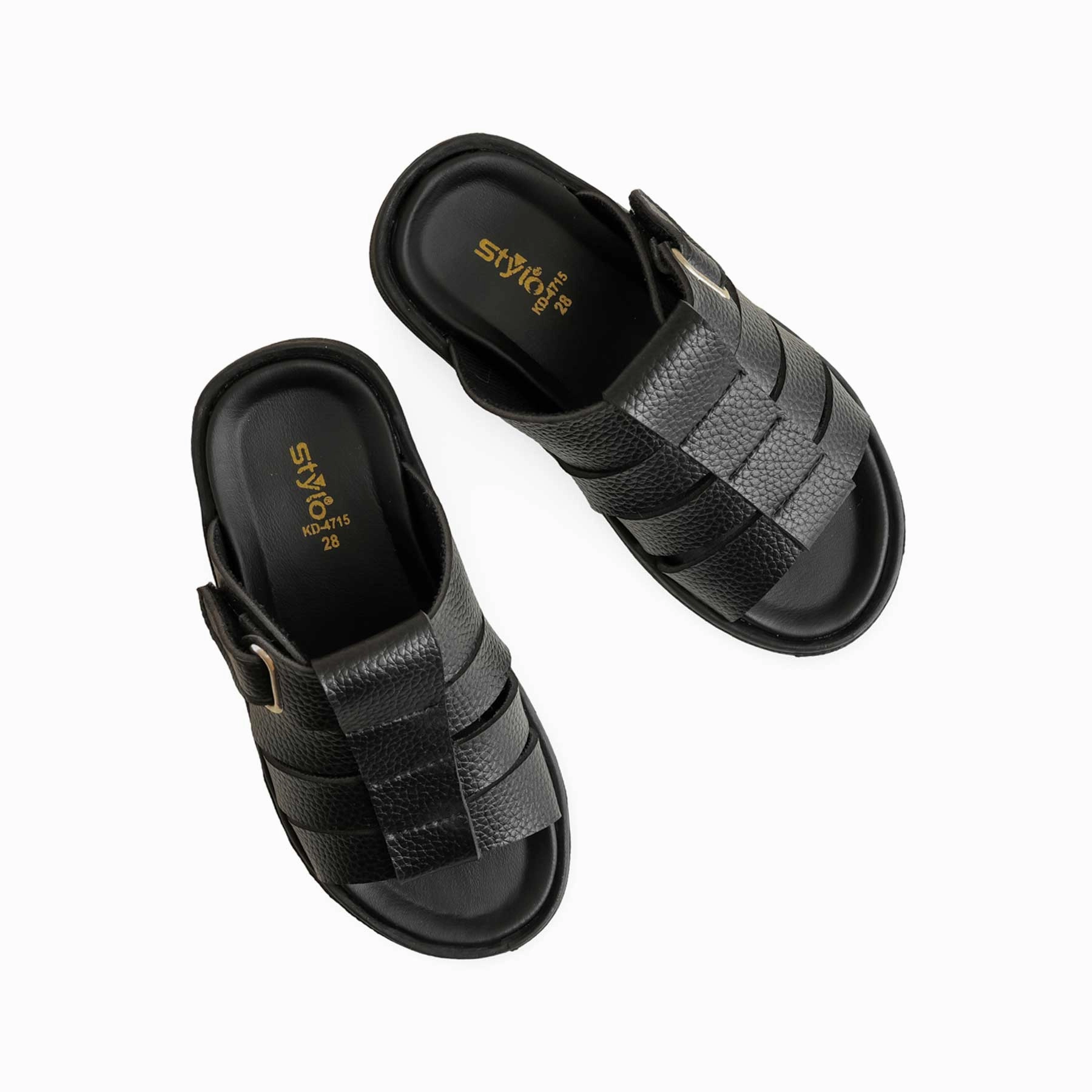 Boys Black Formal Slipper KD4715
