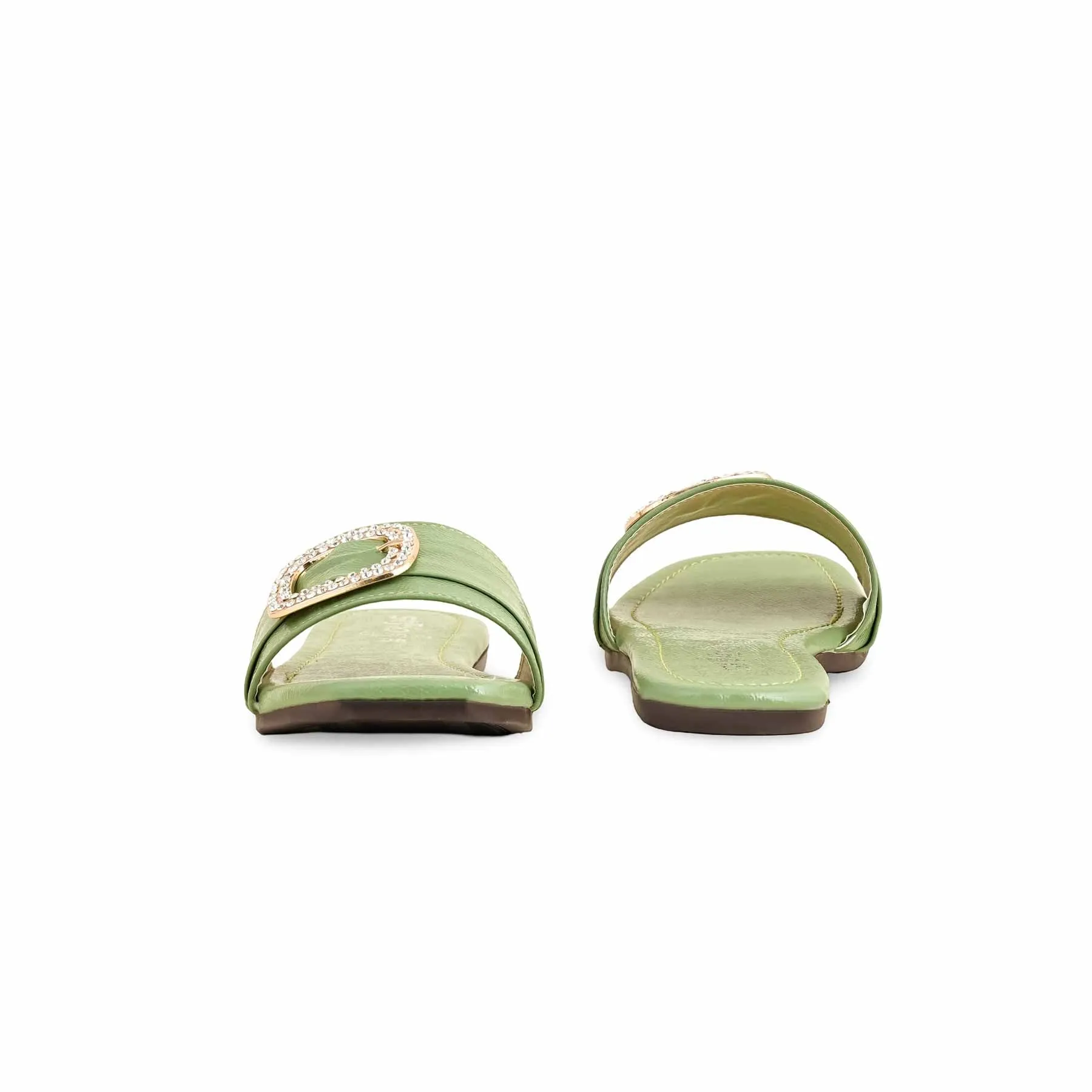 Funkette Slippers PISTAGREEN Casual Slipper For Ladies CL2038