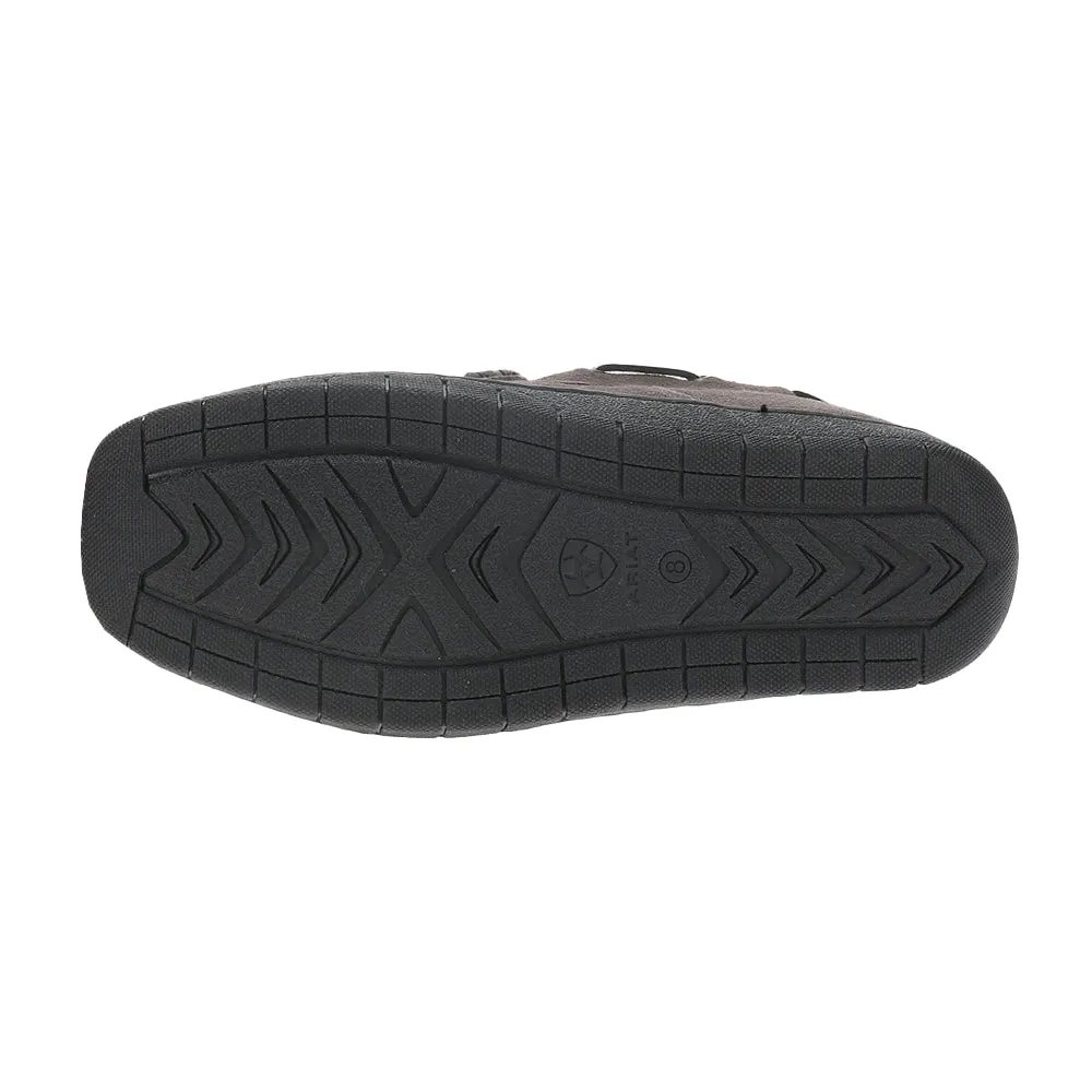 Harrison Moccasin Slippers Slip Red Stitching