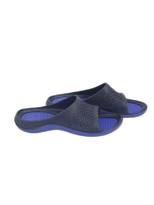 Men's Plain Solid Slippers,Blue/Navy Buster And Arthur Slippers