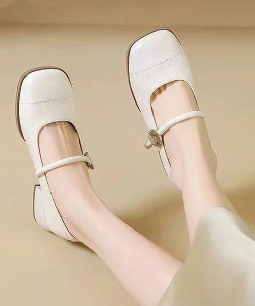 Steel Toe Shoes For Women New Balance New Brown Faux Leather Loafer Shoes Splicing Buckle Strap YC018