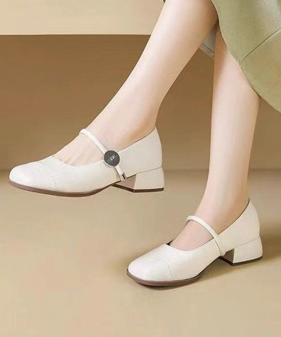 New Brown Faux Leather Loafer Shoes Splicing Buckle Strap YC018 Aesthetic New Balances