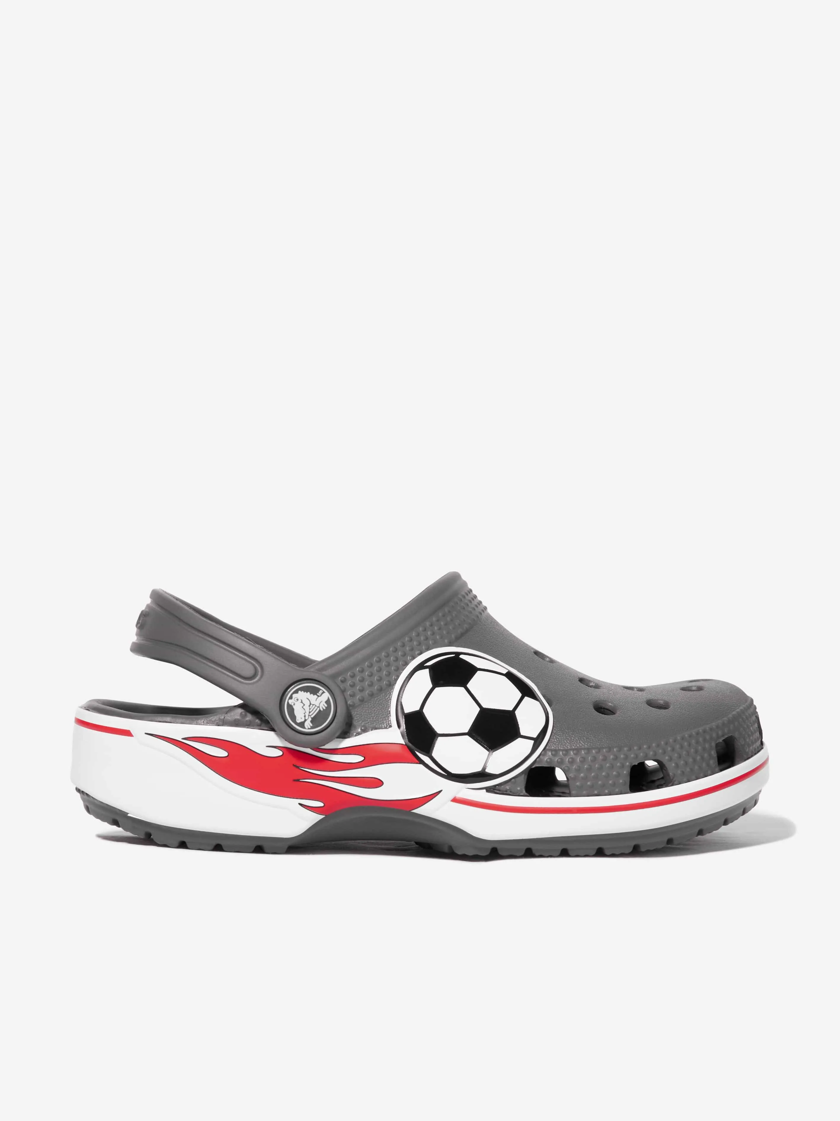 Crocs Boys Classic Soccer Band Clog in Grey Soccer Cleats Vs Tee Ball Cleats