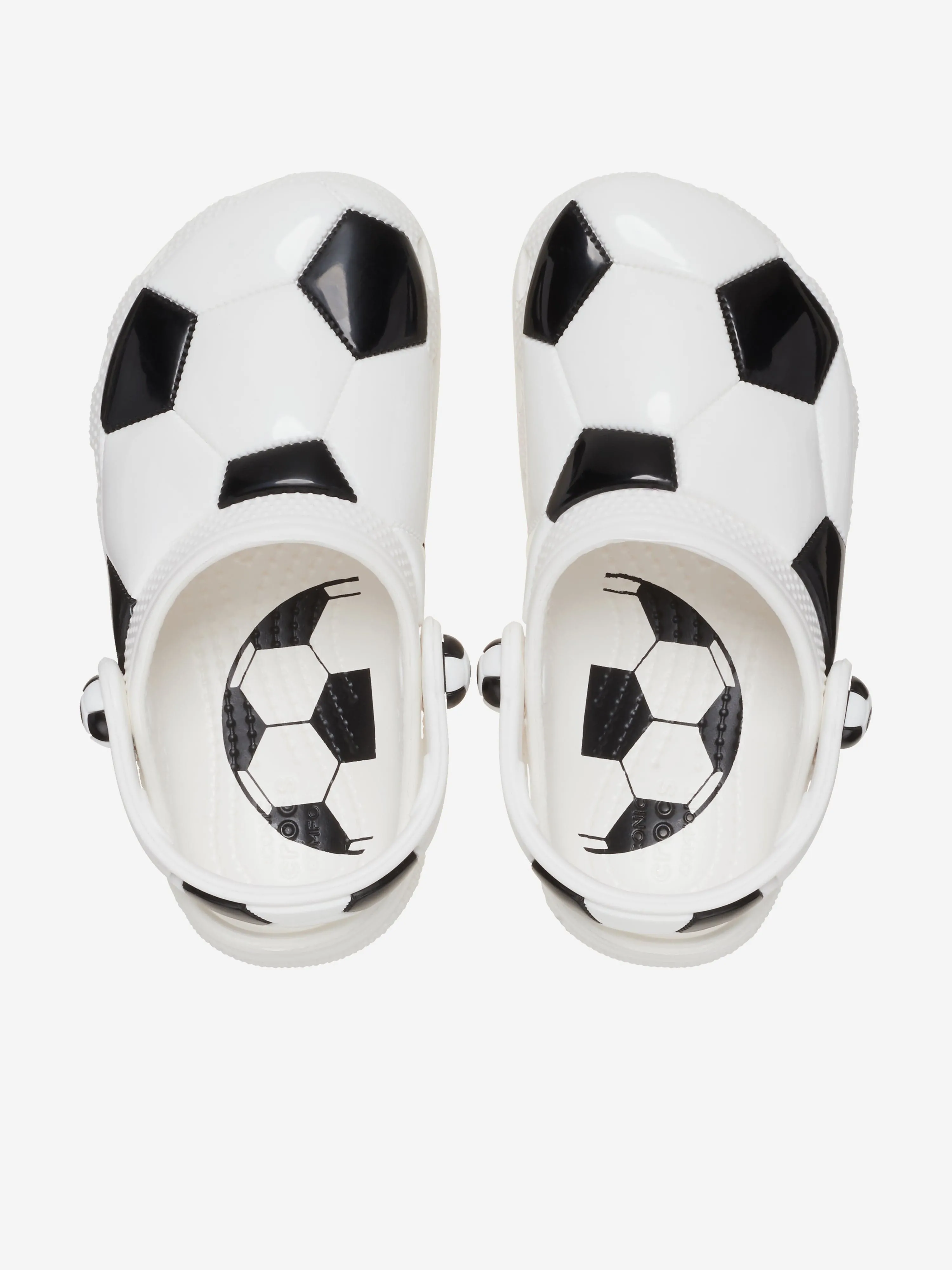 Crocs Kids Classic Soccer Ball Clog in White Liberty Soccer Cleats