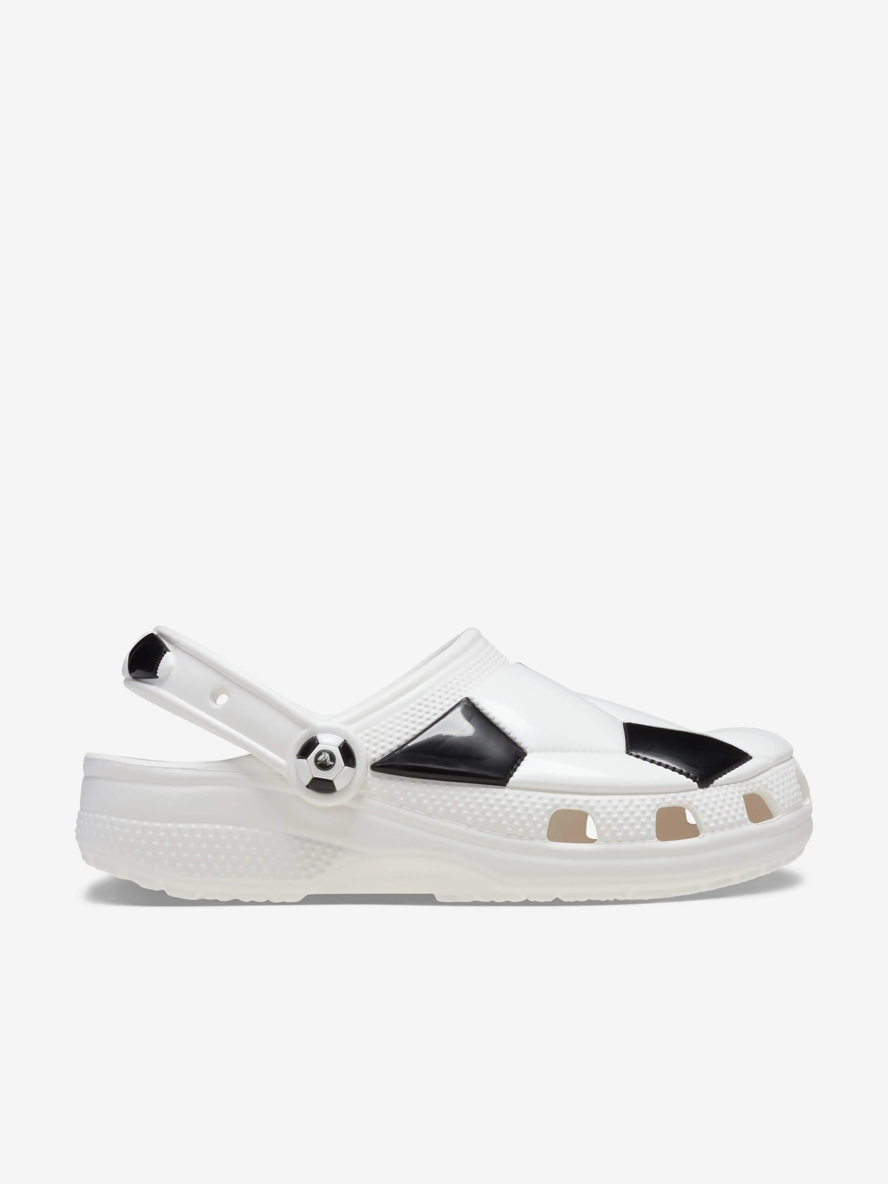 Crocs Kids Classic Soccer Ball Clog in White Pro Mid-cut Firm Ground Soccer Cleats