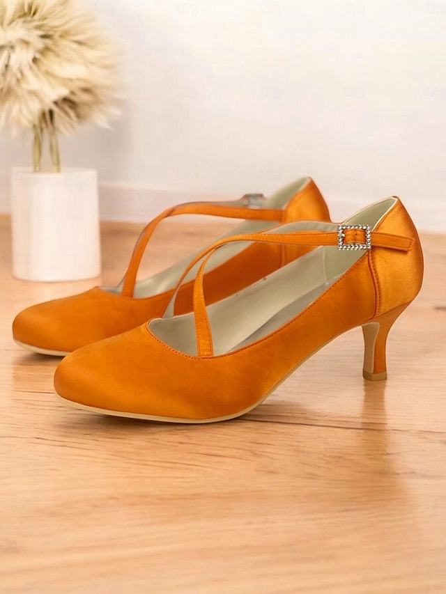 Cross-Strap Buckle Elegant  Satin Rhinestone with Heels White New Balance 574 Wide