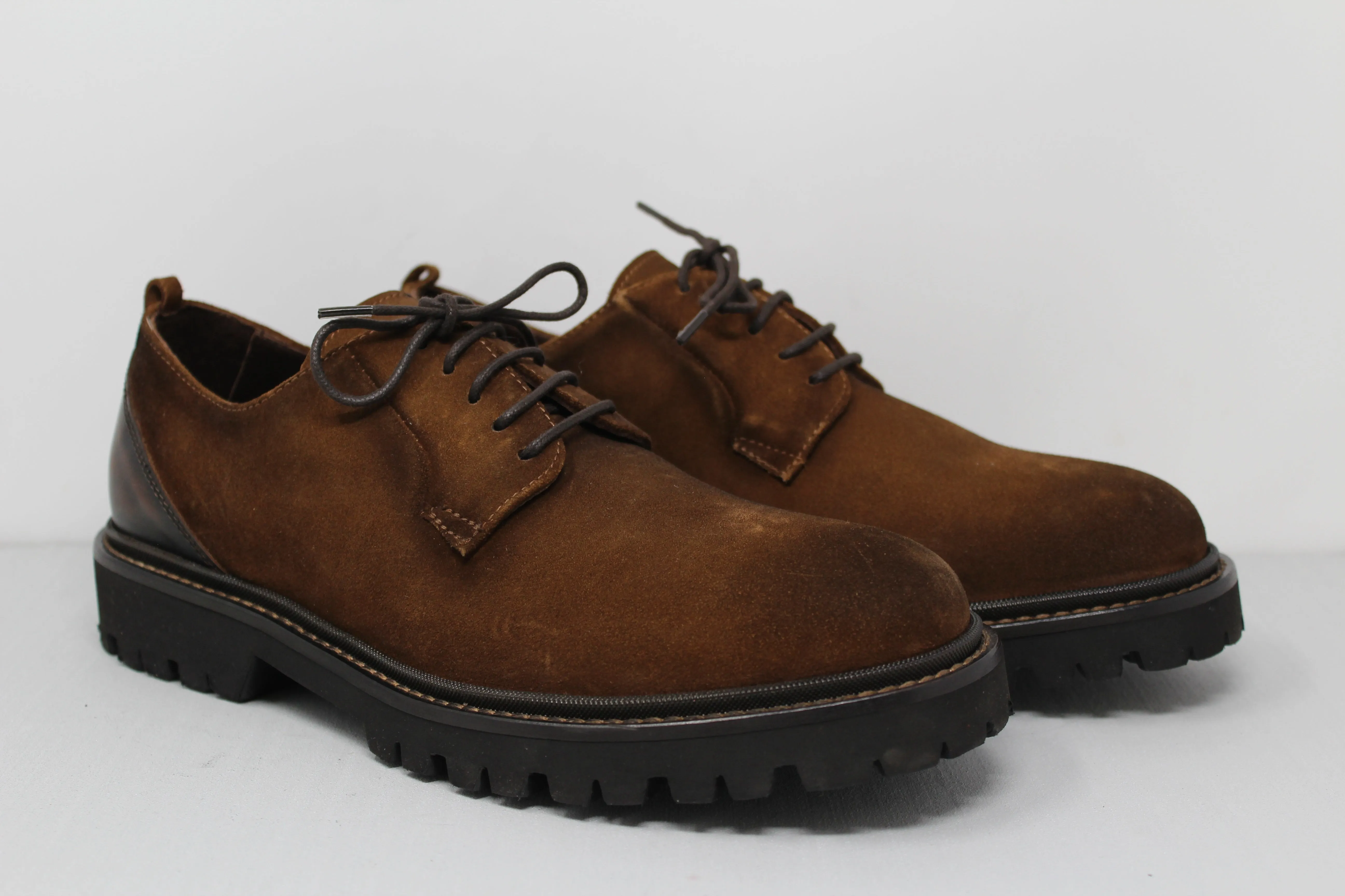 M8021 Suede Leather Derby Shoes