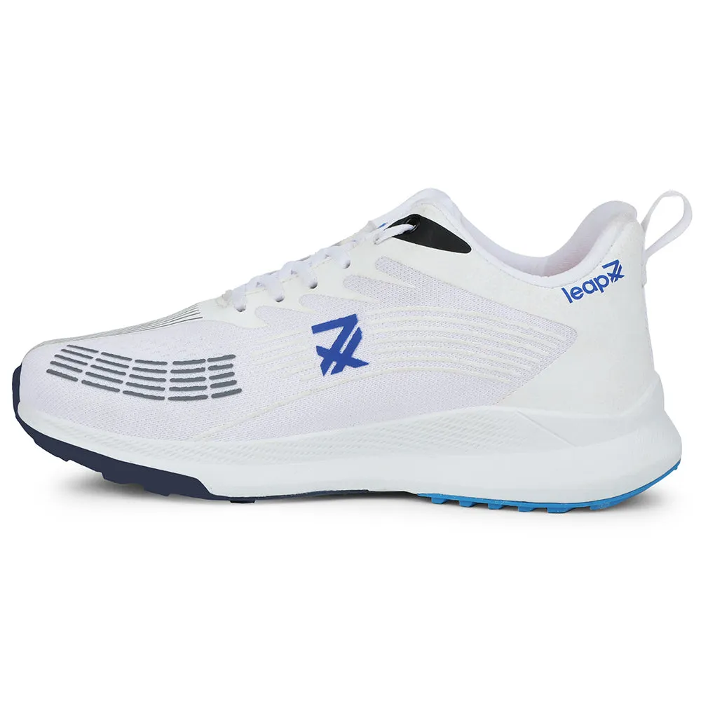 Leap7x White Lacing Sports Running Shoes For Men RW-14 By Liberty Athletics Running Spike Shoes