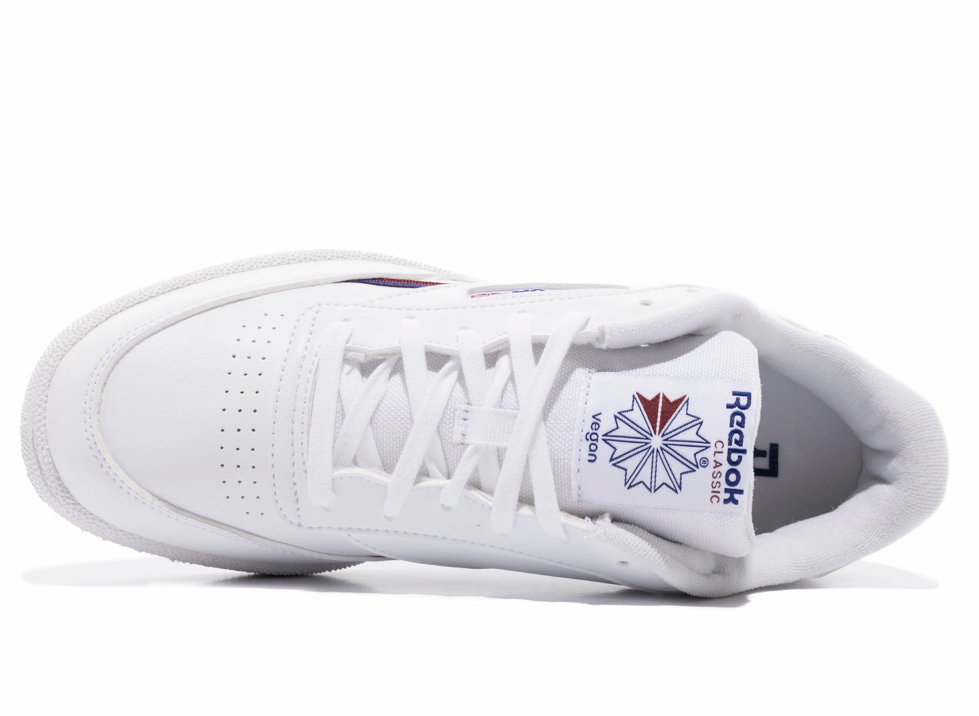 Reebok Club C 85 Vegan Brushed Leather Double Monk Brogue Shoes