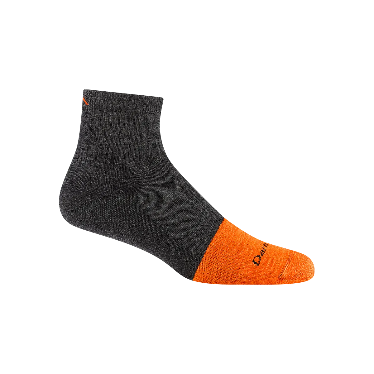 'Darn Tough Vermont' Men's Steely 1/4 Midweight Socks - Graphite Puss N Boots Film