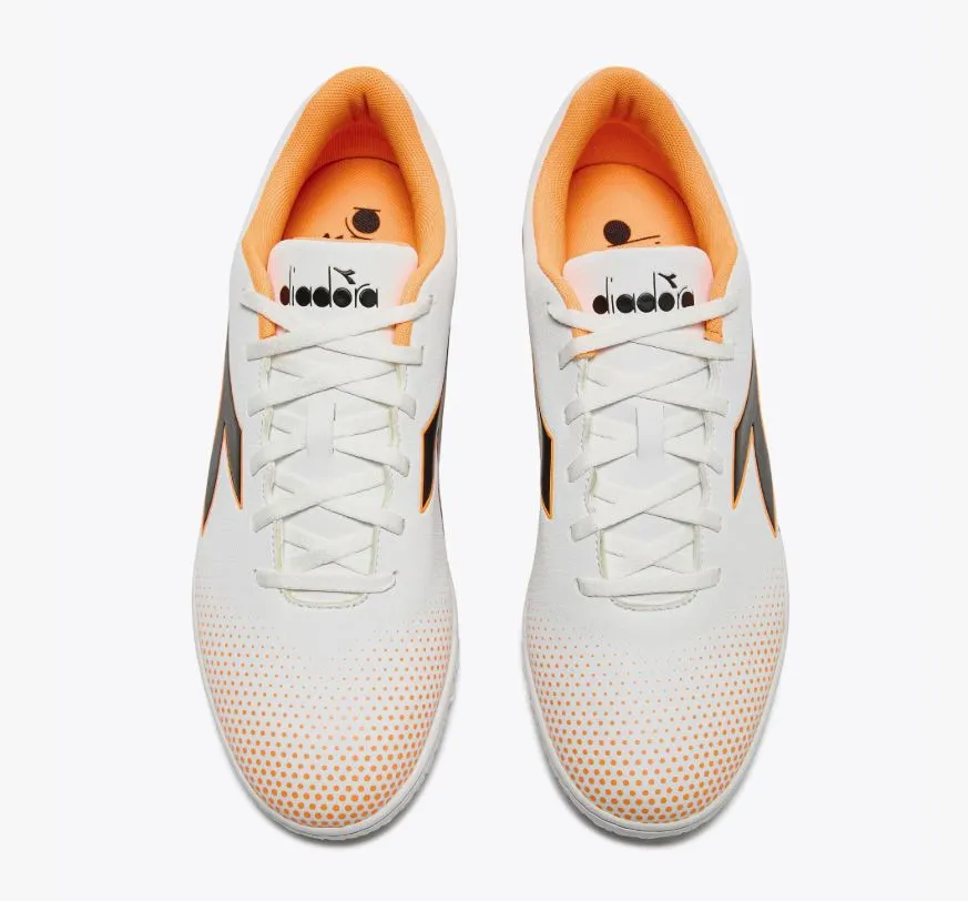 Spiderman Soccer Cleats Diadora Pichichi 7 Turf Soccer Shoes White Orange